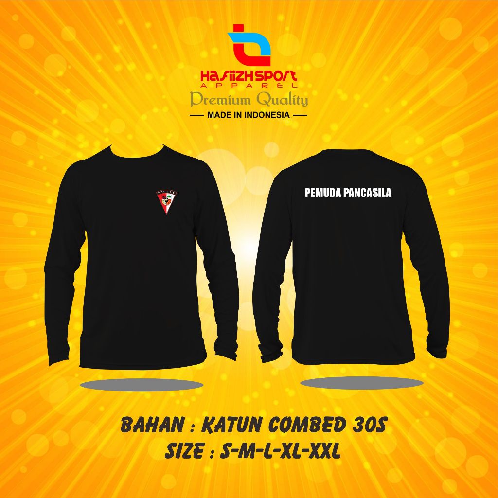 KAOS BAJU PROVOS PEMUDA PANCASILA LENGAN PANJANG BAHAN PREMIUM