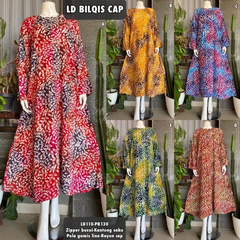 Longdress Batik Busui, Gamis Batik Cap, Abaya Dress Muslim Batik Jumbo
