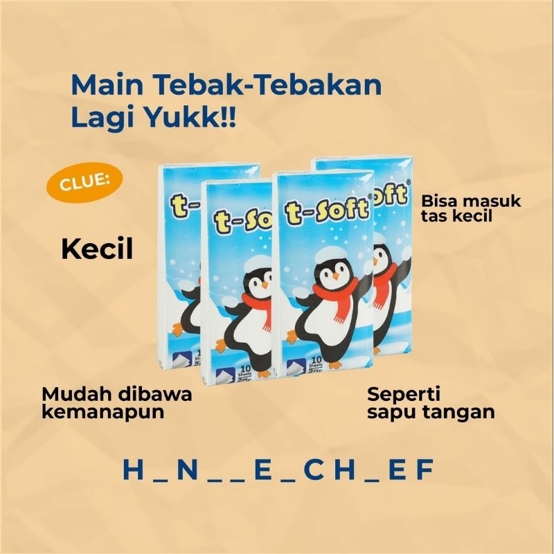 tisu t-soft travel pack / tisu t-soft