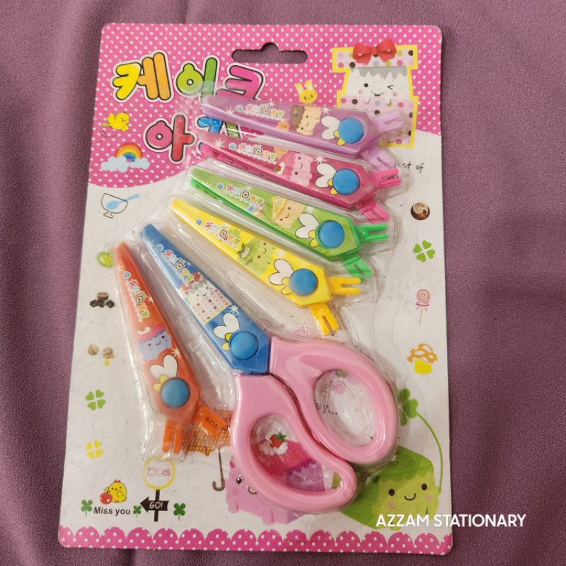 

Gunting zigzag prakarya set 5 model 1202