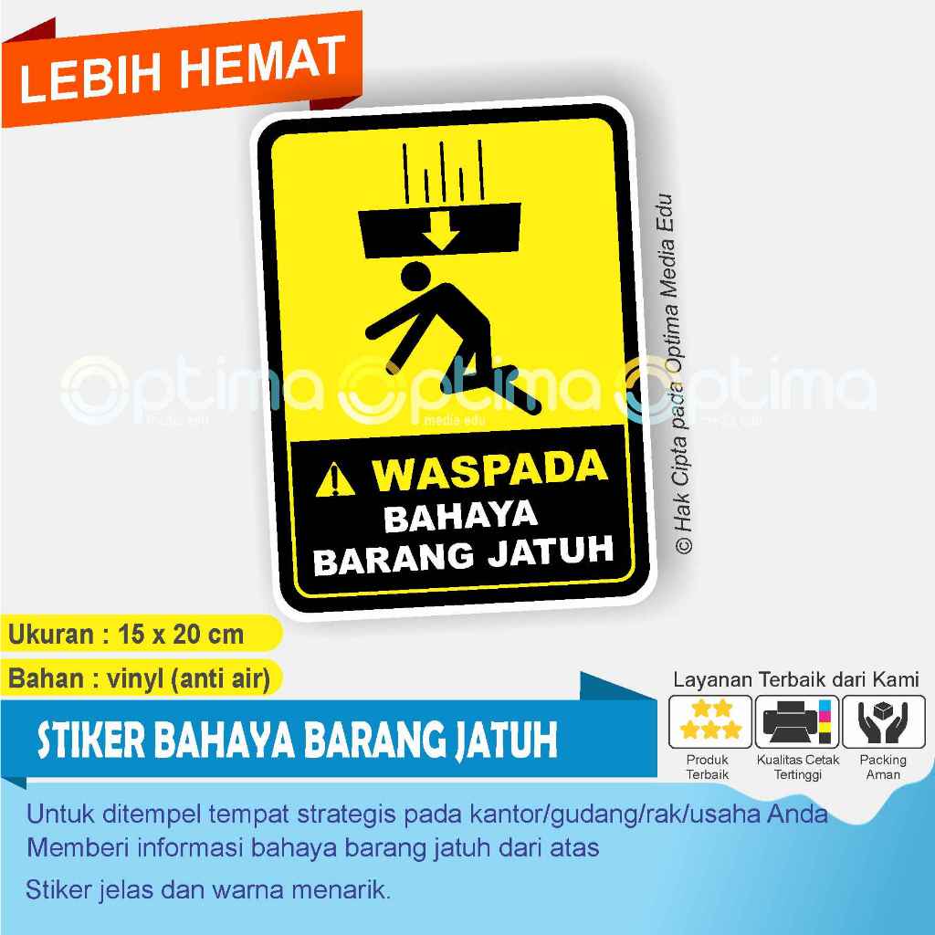 

CETAK STIKER AWAS BAHAYA BARANG JATUH