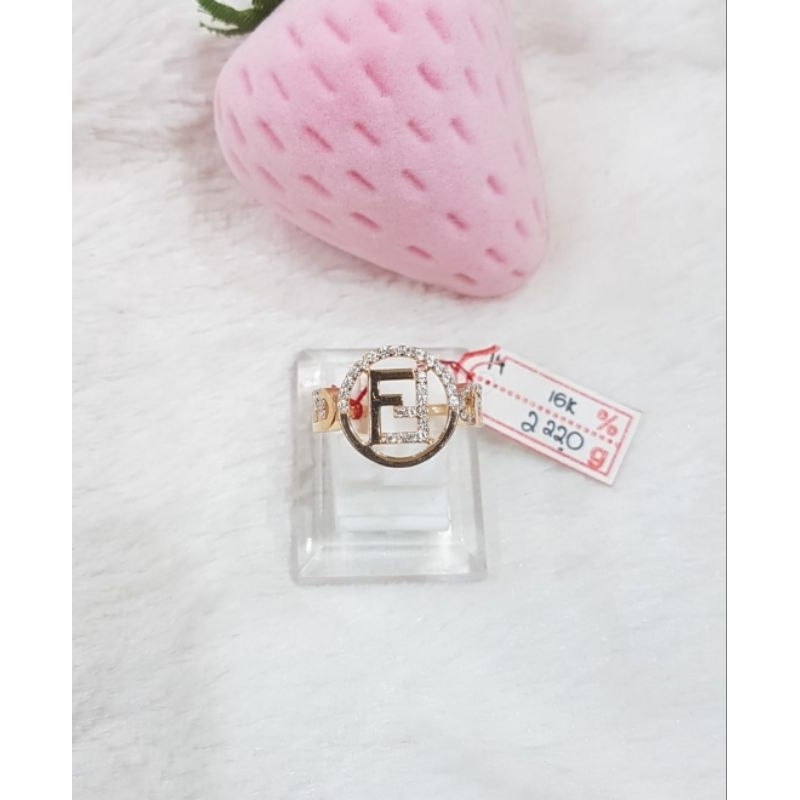 Cincin emas 70 huruf F