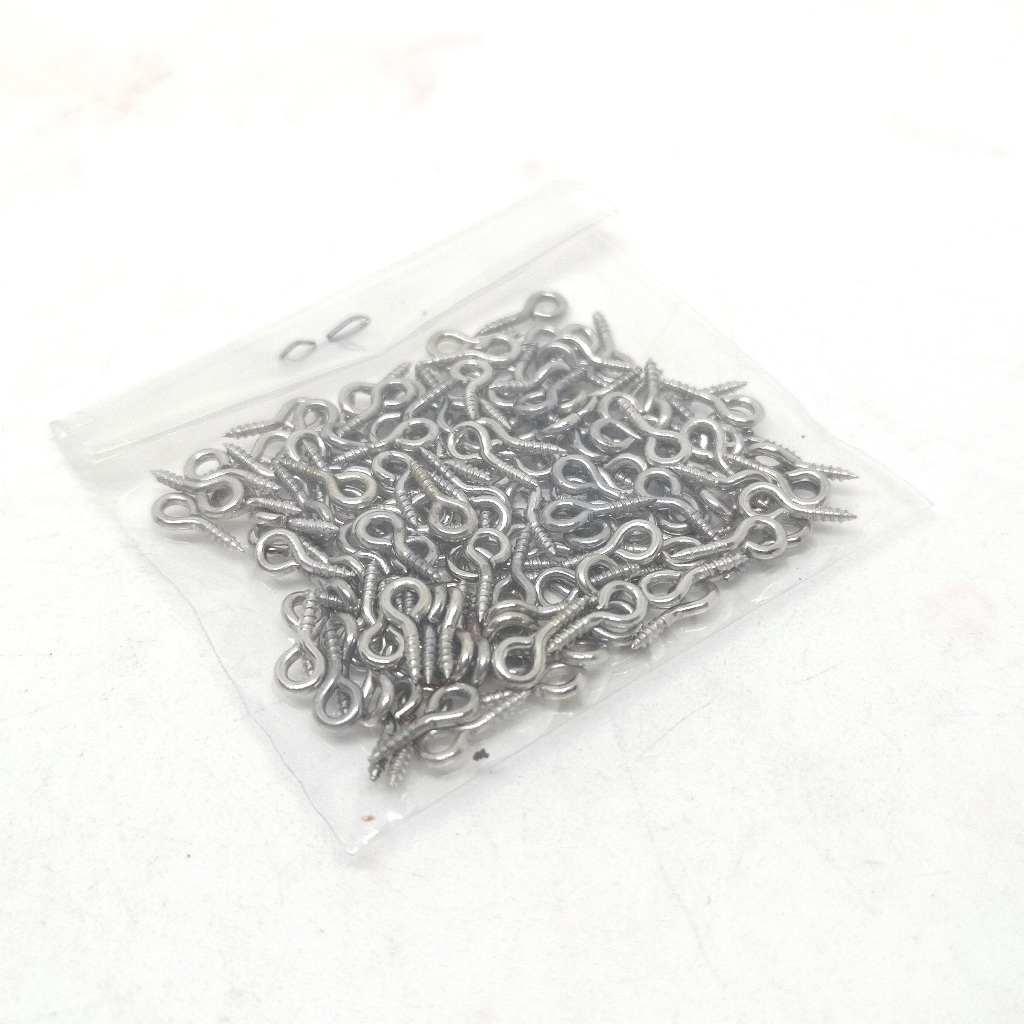 HARGA/144pcs, Paku ulir Sekrup Ring skrup ulir gantungan kunci Paku Bahan Souvenir Aksesoris