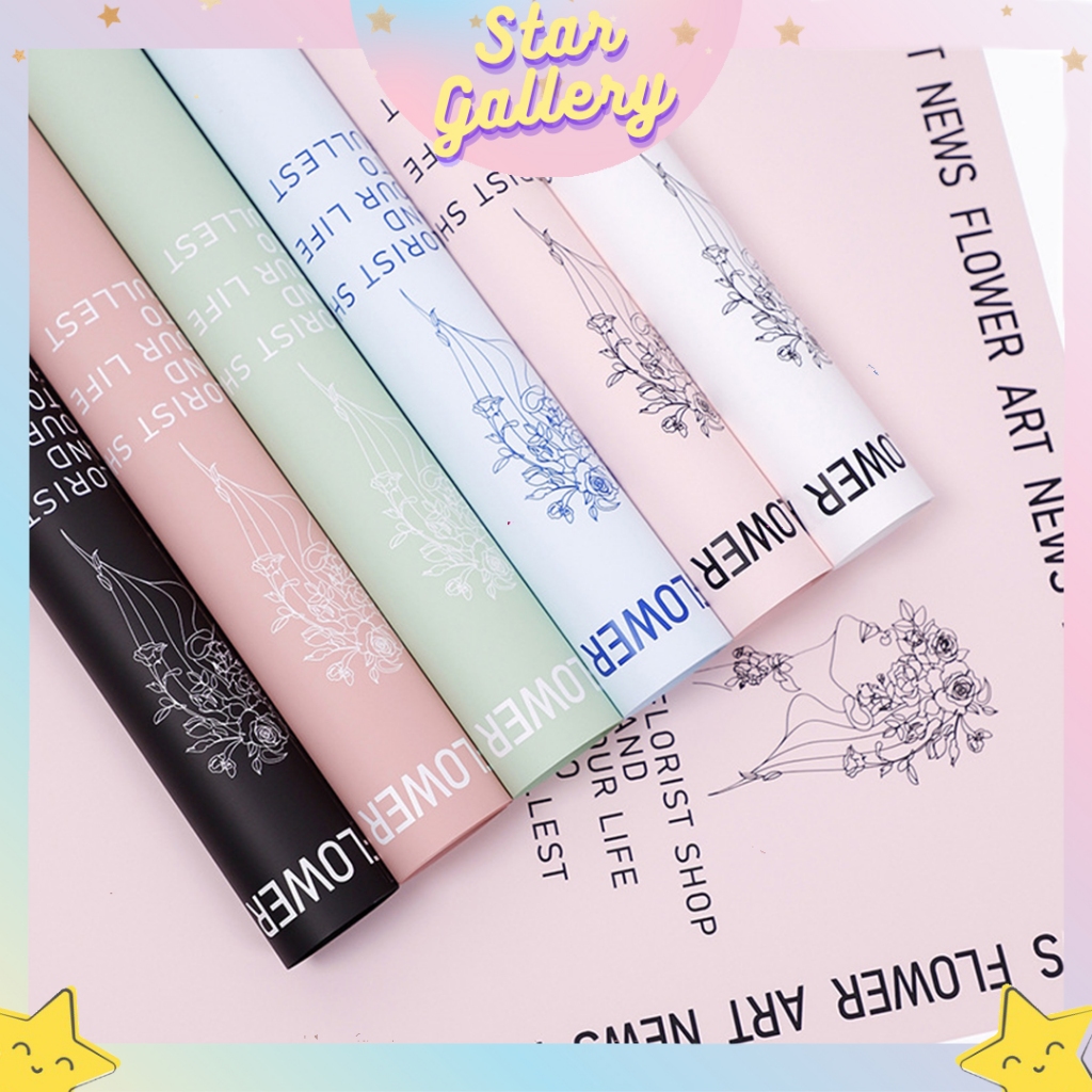 

(1 PACK ISI 20 LEMBAR) Flower Wrapping Paper Kertas Bunga Buket Motif Kertas Florist Buket KB6123