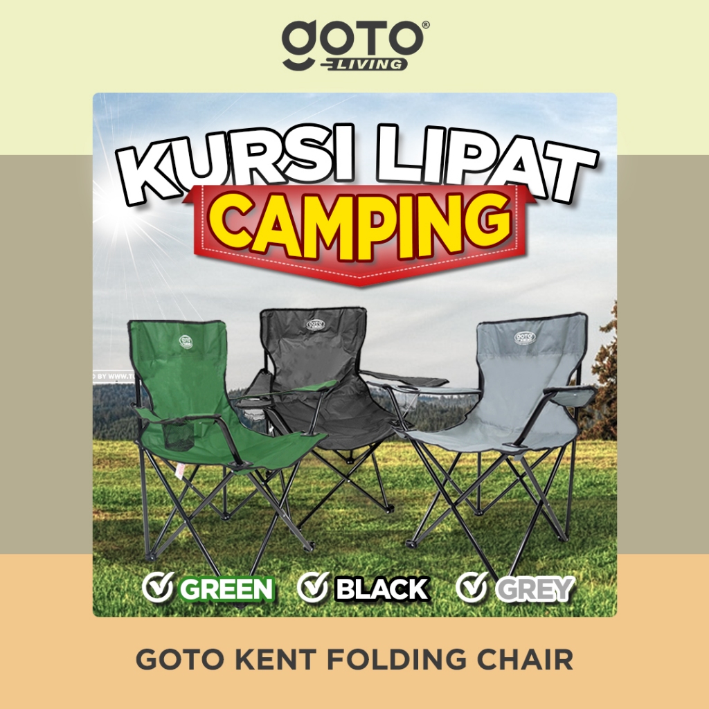Goto Kent Chair Kursi Lipat Outdoor Camping Gunung Santai Portable