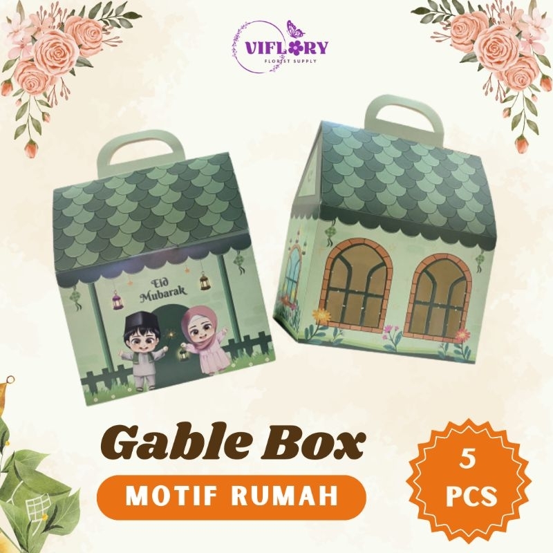 

(5 pcs) GABLE BOX / KOTAK SNACK / PARCEL ANAK