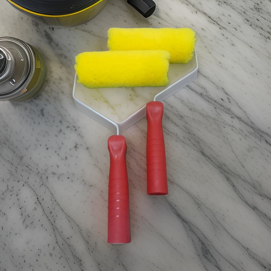 Podomoro Tok Tok Kuas Roll Cat Tembok 6 Inch Resin Fiber Teson Roller Cat Dinding Halus Kuat Awet