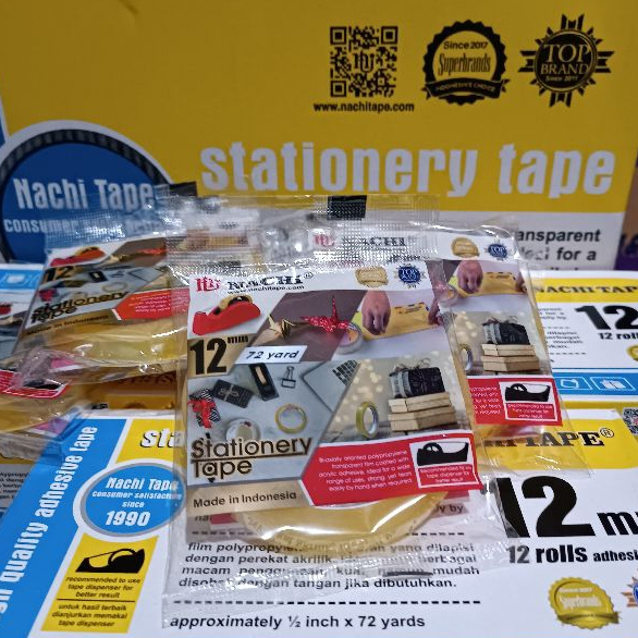 

Nachi Tape Stationery Premium 12mm x 72 yard