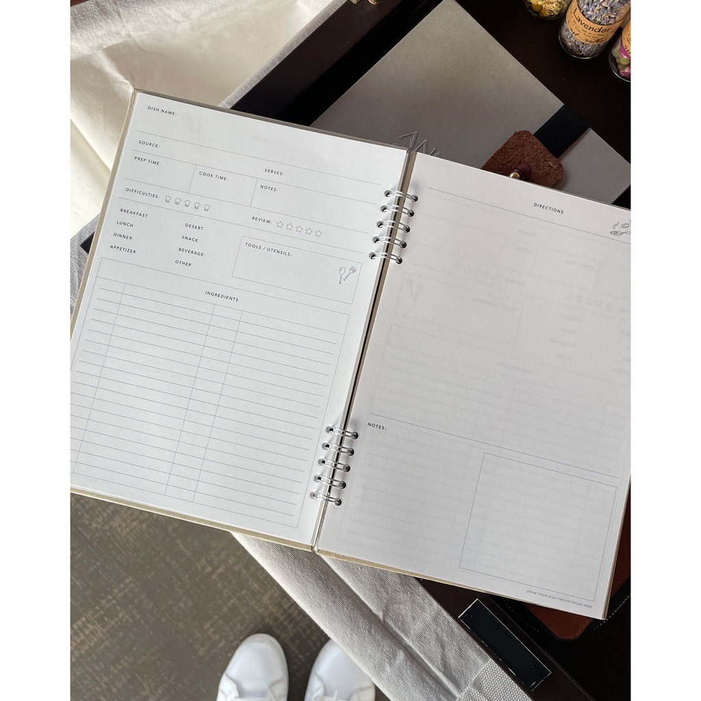 

RB Recipe Book / Buku Resep / Buku Jurnal / Buku Masak / RECIPE NOTEBOOK