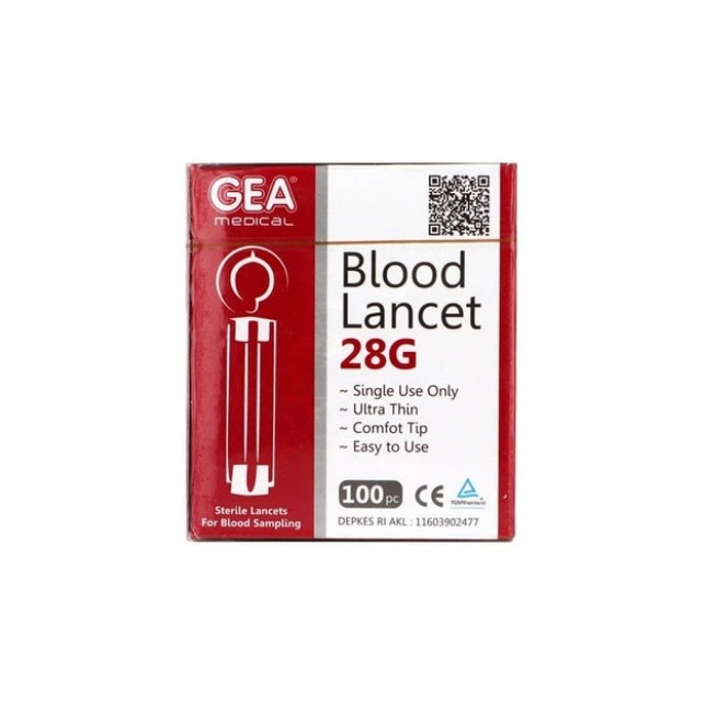 JARUM LANCET UKURAN 28G UNTUK EASYTOUCH NESCO GLUCODR AUTOCHECK ELVASENSE ISI 100 PCS / JARUM CEK GU