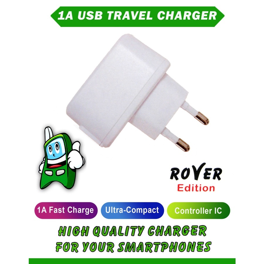 EKO Travel Charger Set Kepala Charger Eko Rover Plus Kabel Data Micro