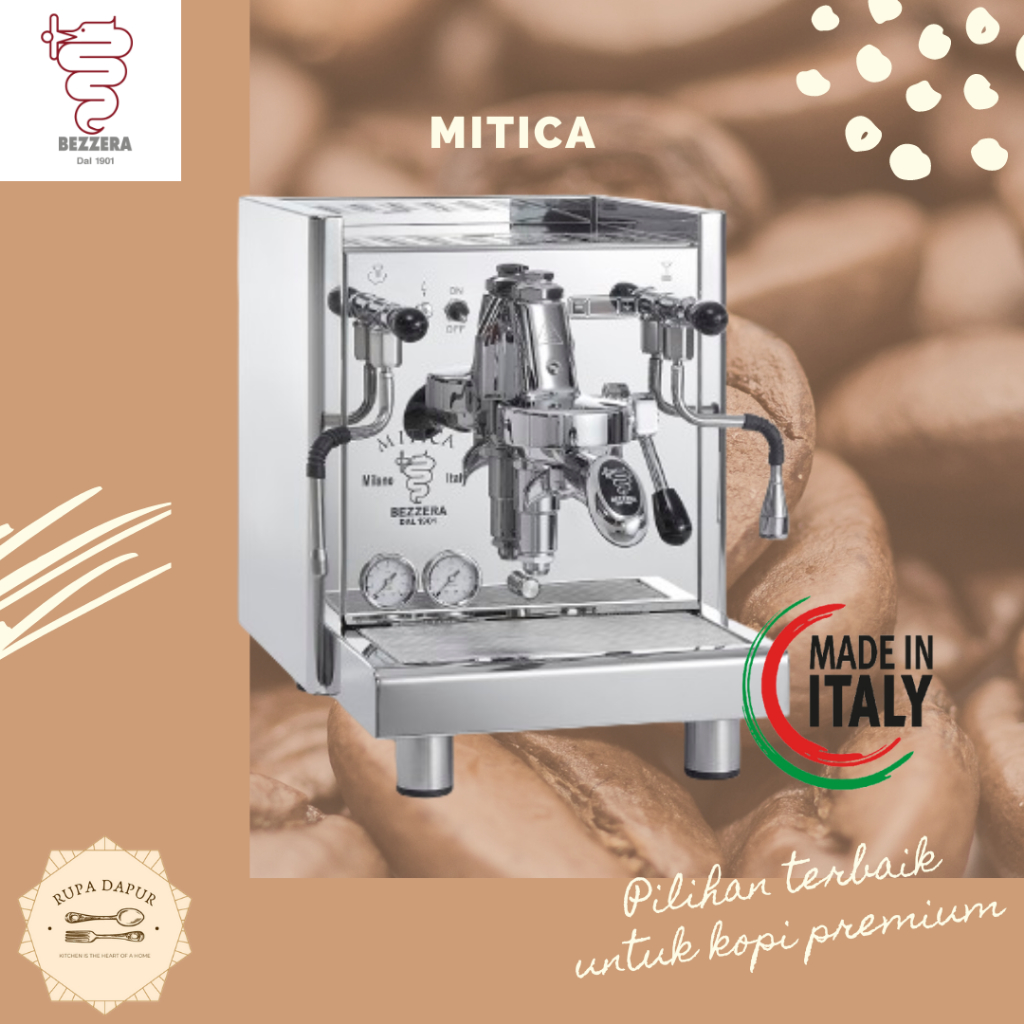 Mesin Kopi Espresso Bezzera Mitica PID Made In Italy
