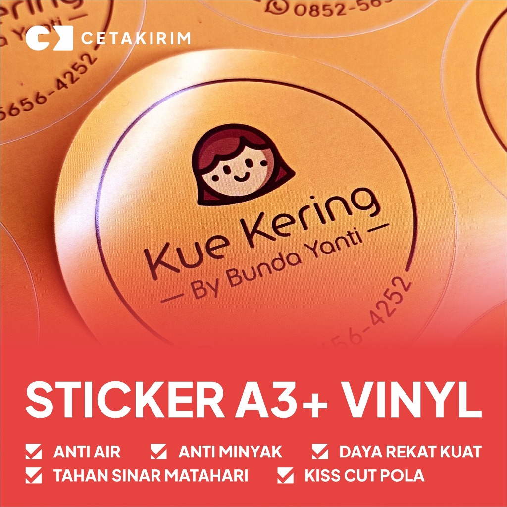 

STICKER A3+ VINYL | Untuk Label Kemasan Produk