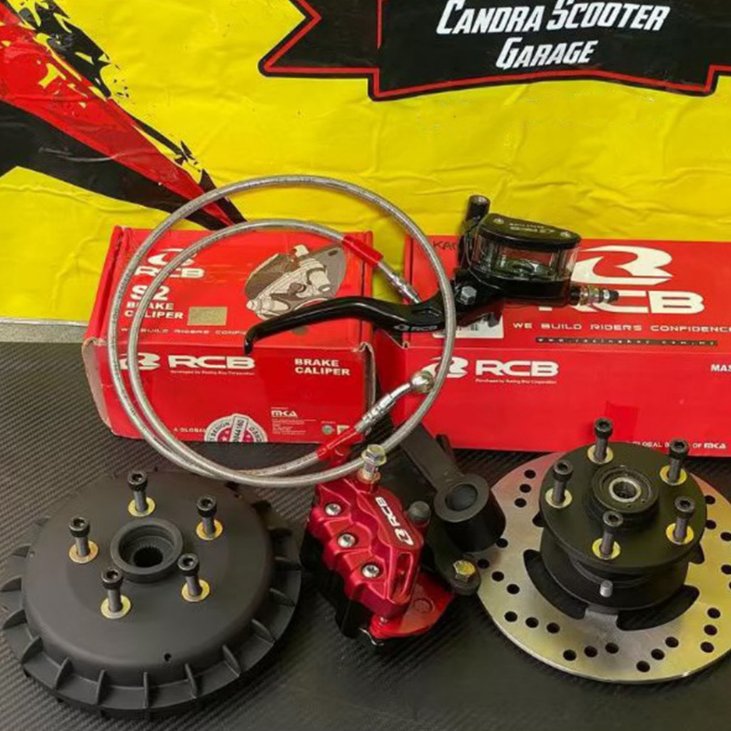 Paket Upgrade Ring 12 Vespa Cakram set  pengereman RCB | Candra Scooter Garage
