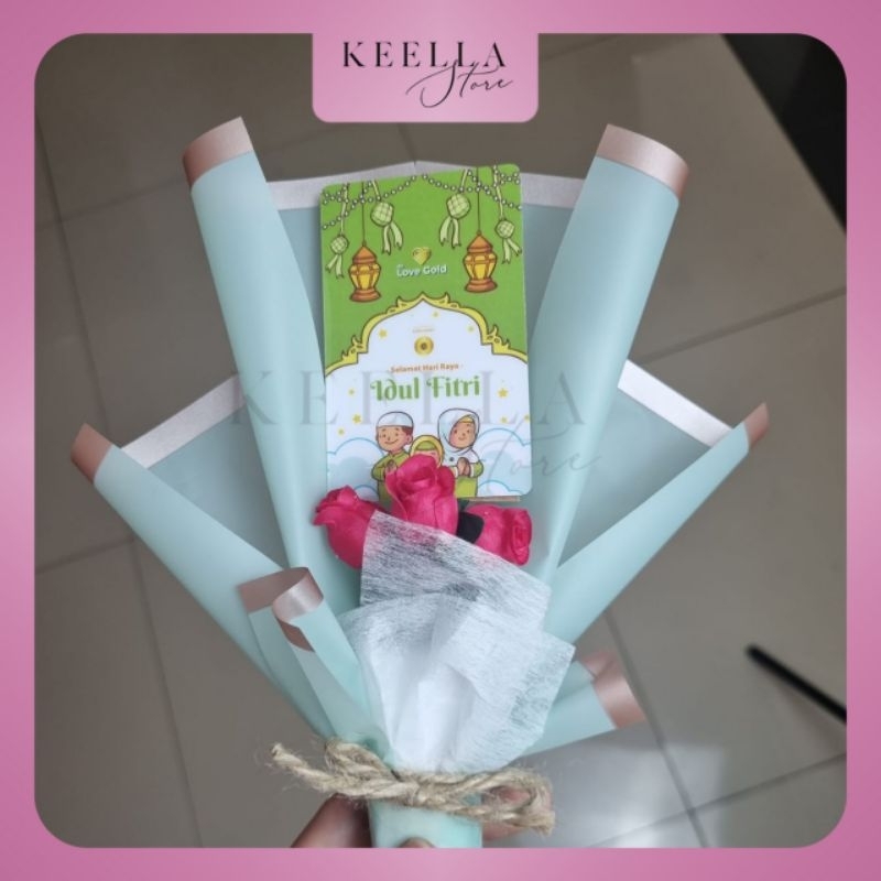 Logam mulia Lovegold Emas Mini custom idul fitri hampers buket gold bouquet natal souvenir lebaran n