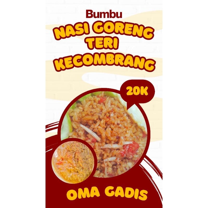 

BUMBU INSTAN NASI GORENG SAMBEL TERI KECOMBRANG OMA GADIS 150gr