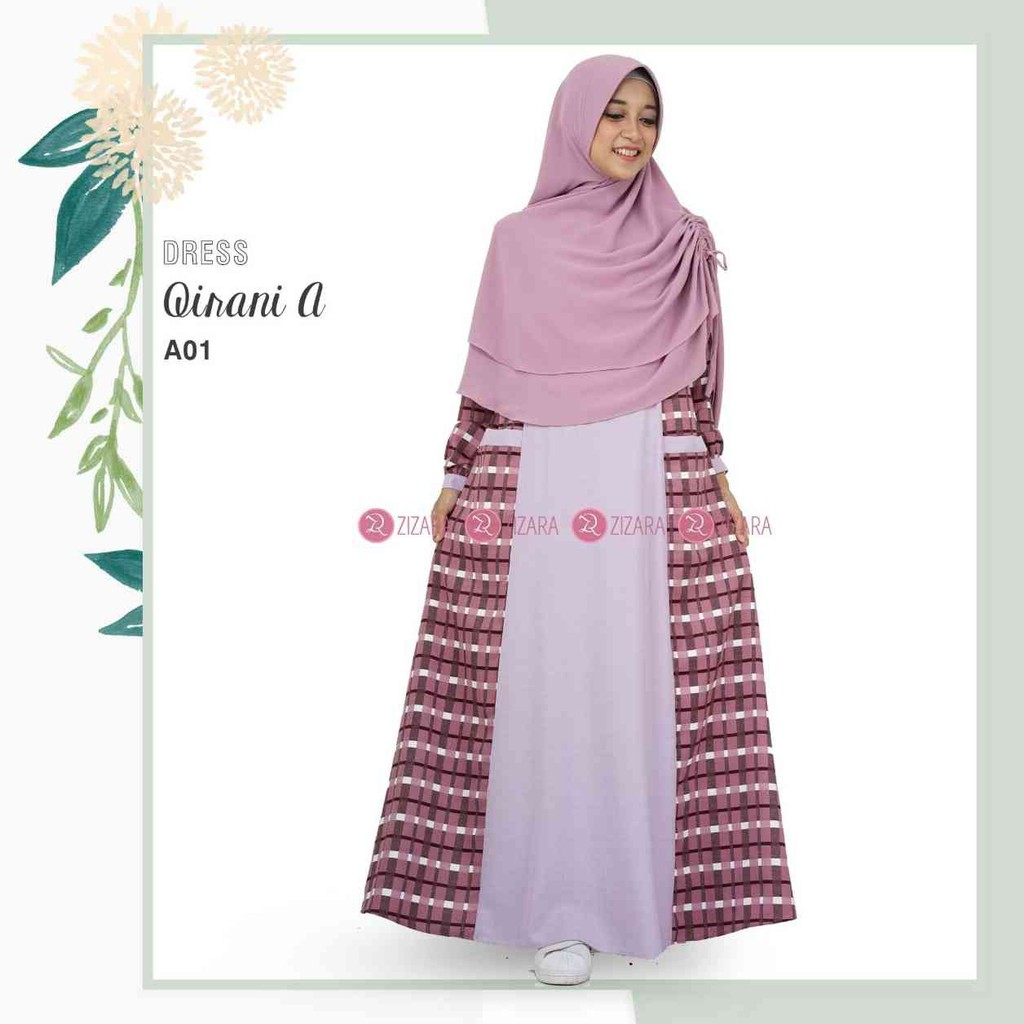 QIRANI DRESS || Gamis Syari Original By Zizara