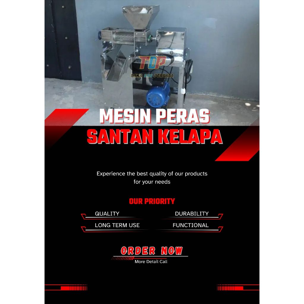 Mesin Peras Santan - Pemeras Santan - Peras Kelapa