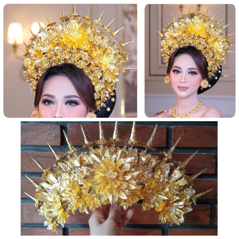 Aksesoris Bali Modifikasi Terbaru Tunjung Medui/ Mahkota Payas Bali Pengantin Bali