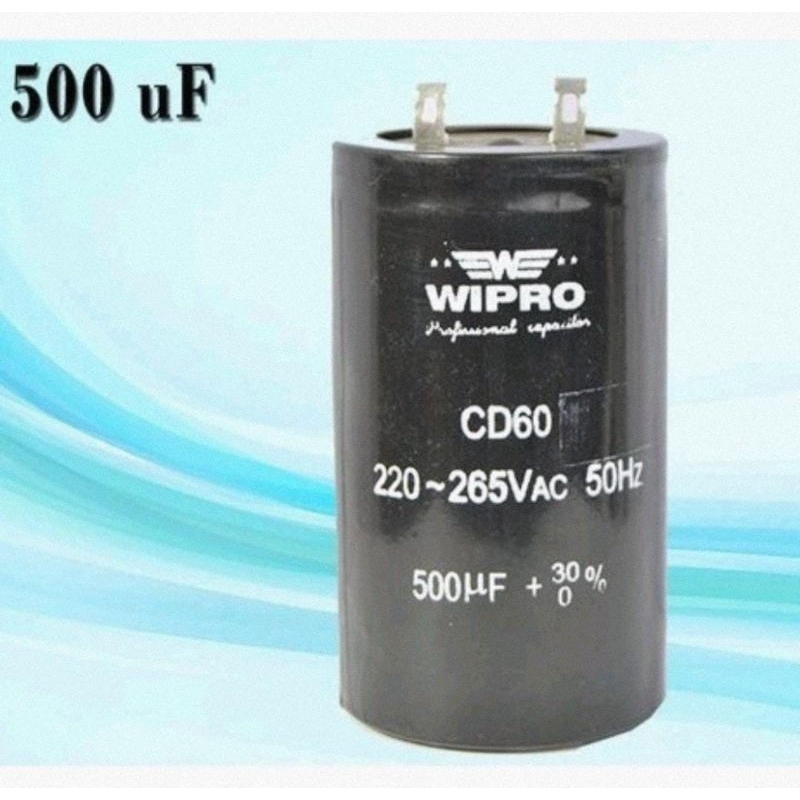 

Capasitor 500 uf WIPRO Kapasitor Dinamo Starting Capacitor 500uf mikro