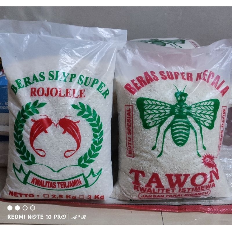 

Beras Slyp super Rojolele bening 3kg