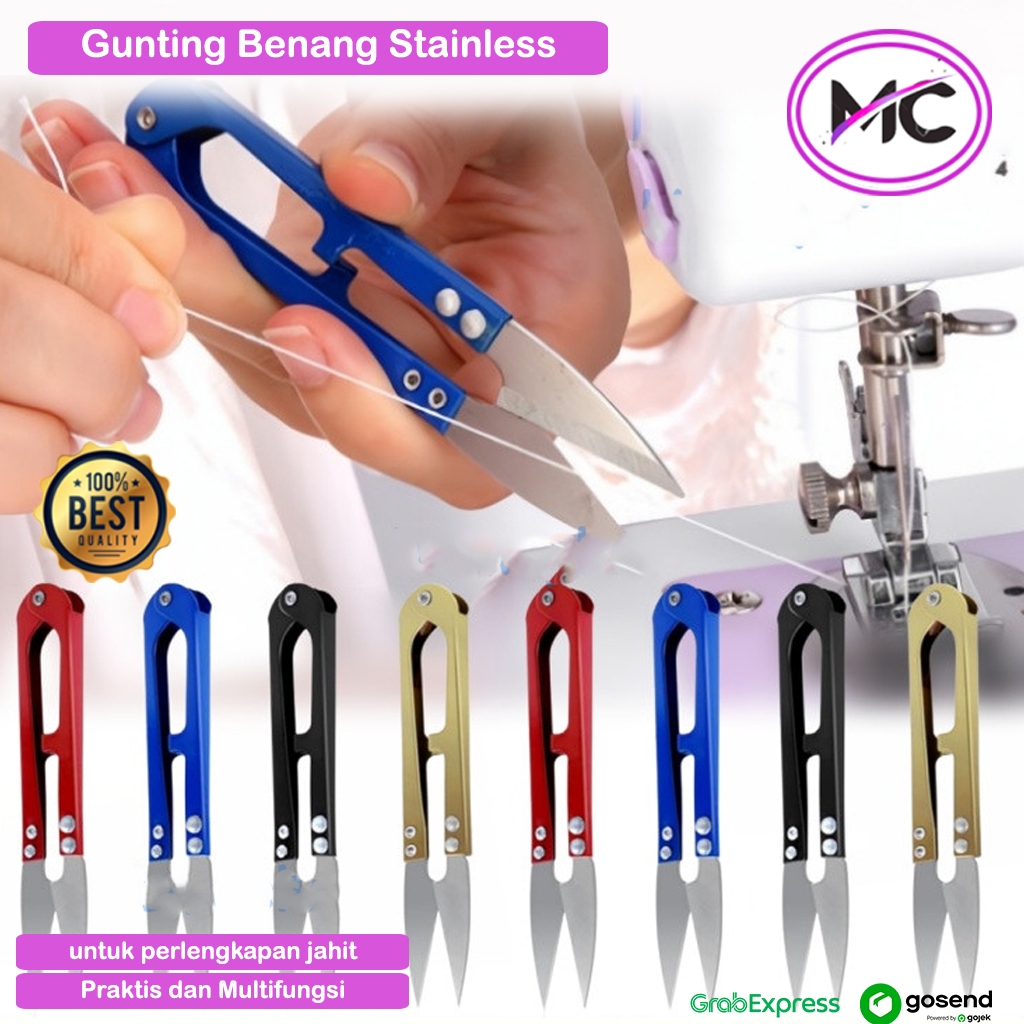 

Gunting Benang Jahit Stainless Gunting Potong Benang Kain Bahan Gunting Cekris Alat Menjahit Pakaian