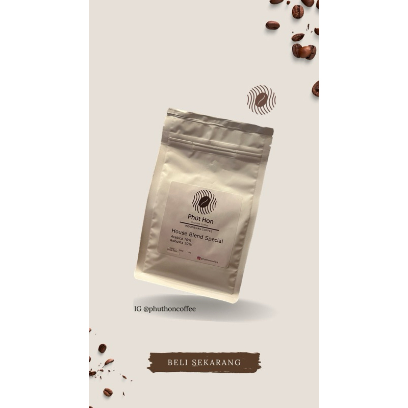 

Phut Hon Coffee House Bland Special Arabika 70% Robusta 30% 200gr