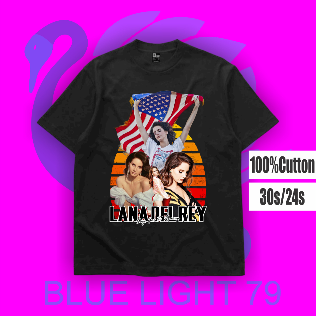 kaos baju LANA DEL REY SAY YES TO HEAVEN LDR tee vintage music musisi BEST SELLER musik pakaian mura