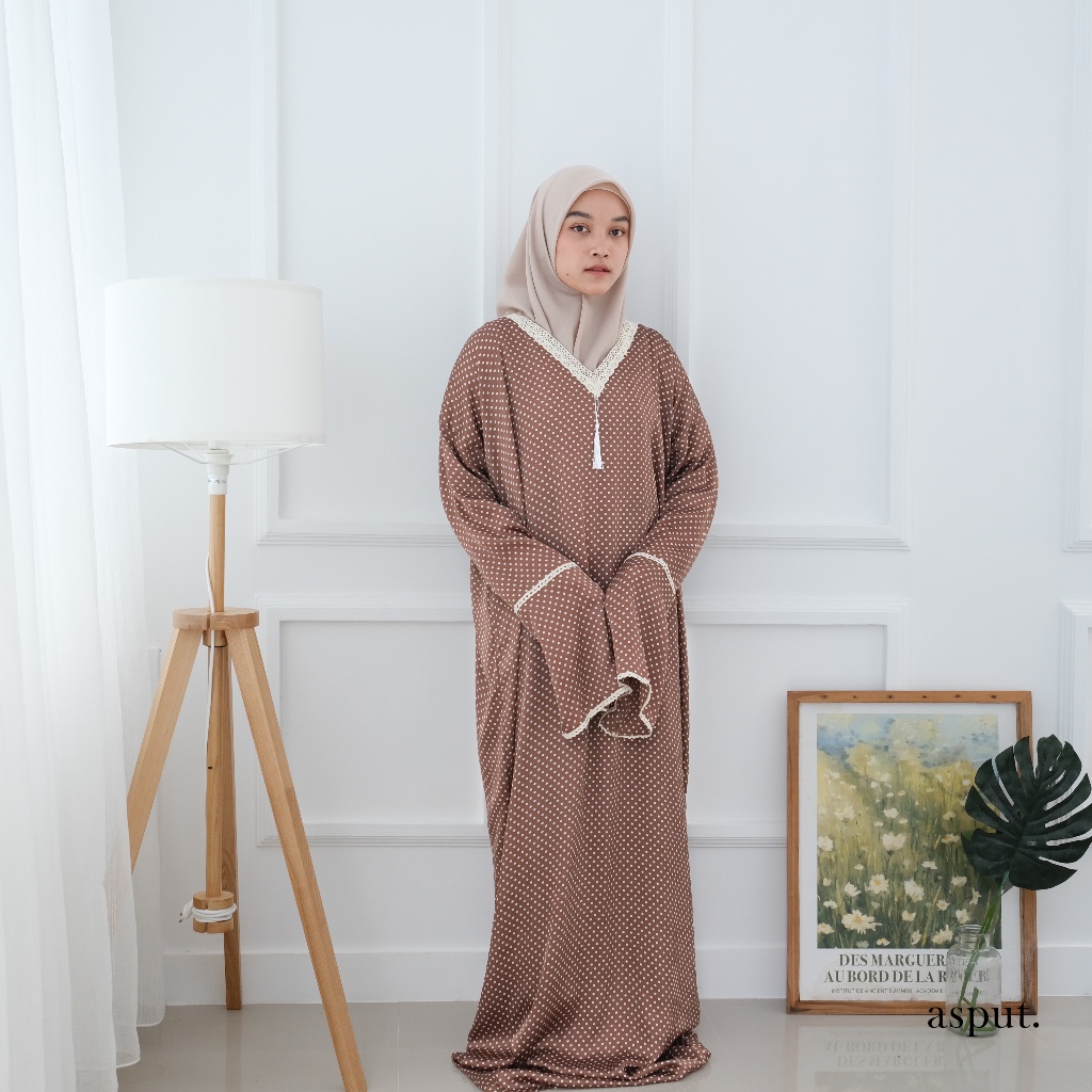 ASPUT - Dotty Mukena Abaya Motif