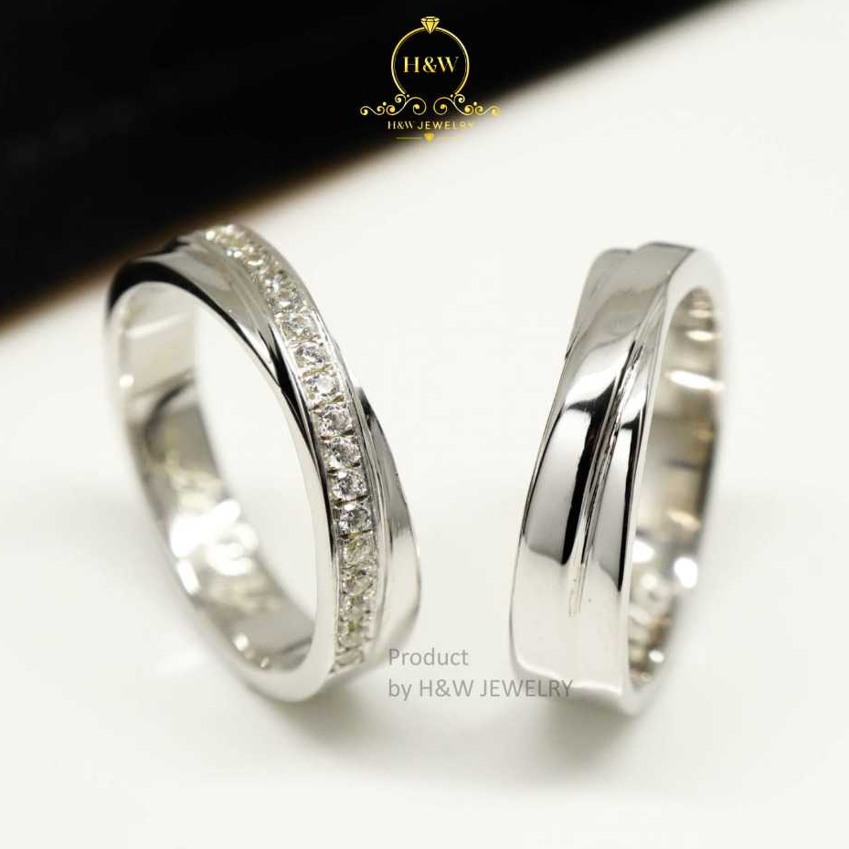 Cincin Couple Emas 50% Dan Palladium