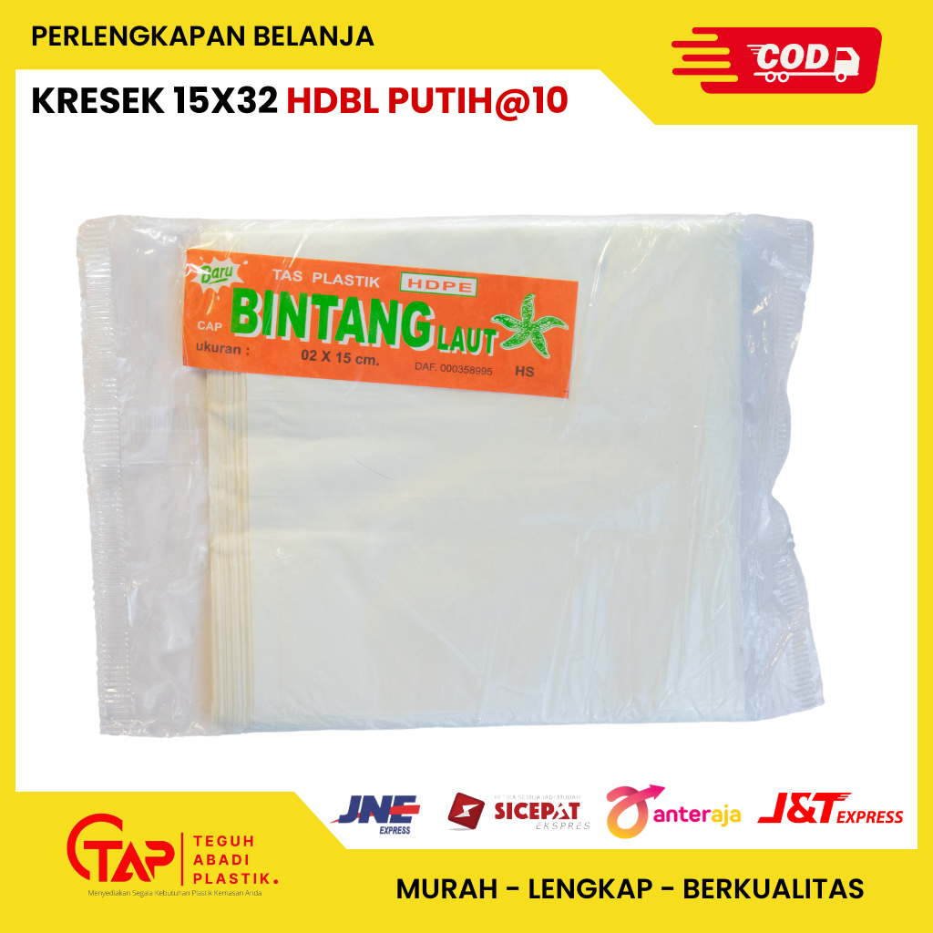 Kresek 15X32 HDBL  putih@10