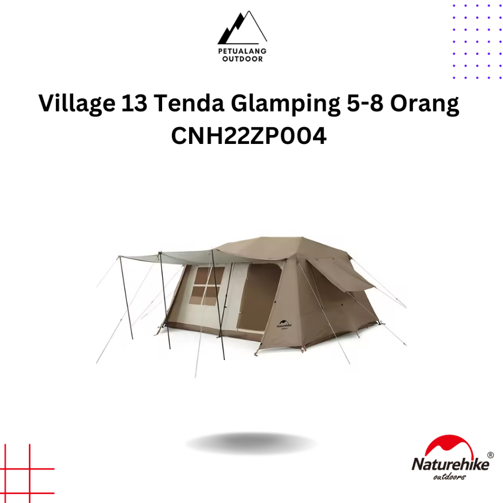 Naturehike CNH22ZP004 Village 13 Tenda Glamping 5-8 Orang