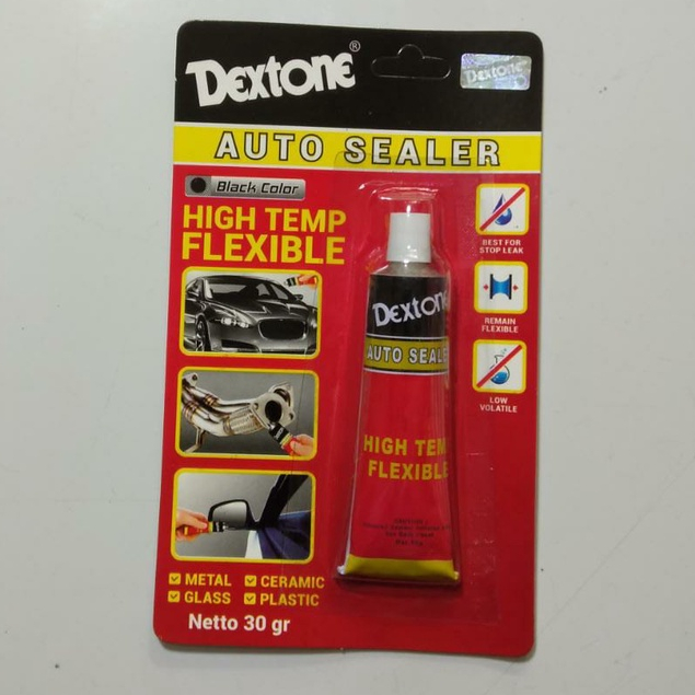 

Lem Paking Gasket Dextone Hitam Flexible Auto Sealer Hitam 30gr