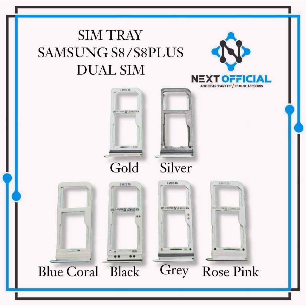 SimTray SimCard Dual Smg Tempat Kartu Sim s8/s8+ New Original
