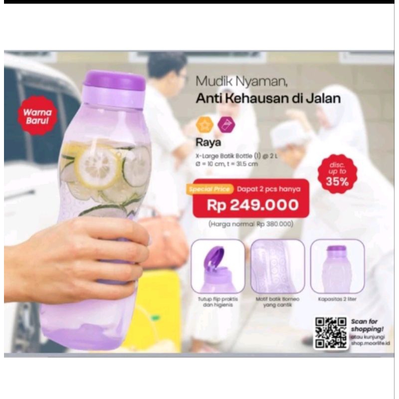 MOORLIFE TOBA/RAYA BOTOL MINUM JUMBO SPORT 2 LITER