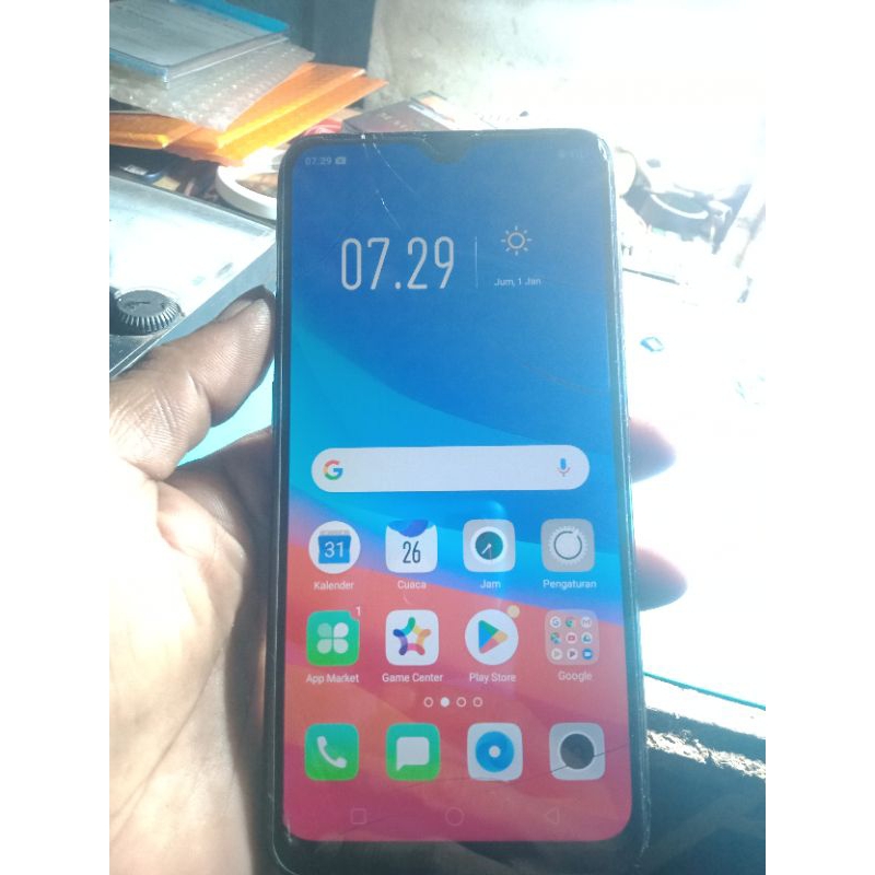 lcd Oppo a5s copotan ori minus