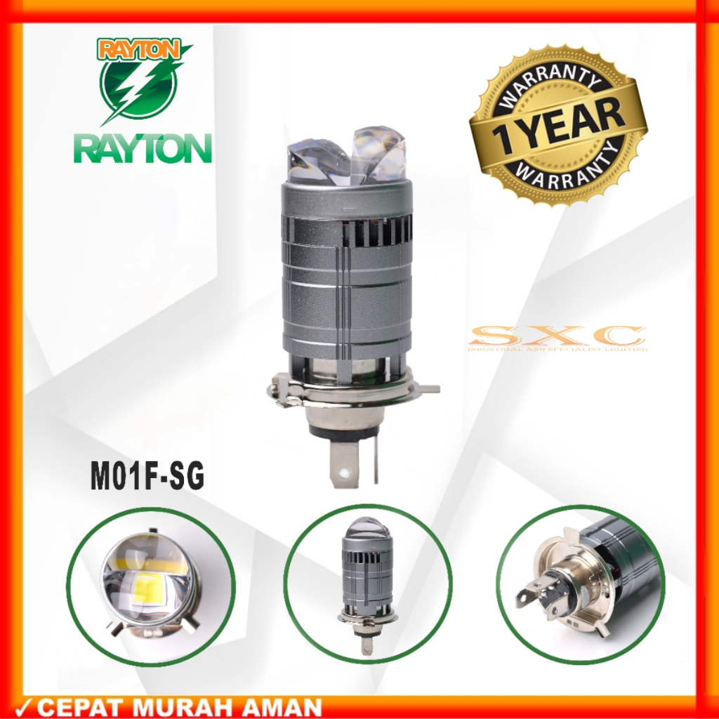 ORIGINAL LAMPU UTAMA H4 M01F TYPE SG RTD RAYTOD KIPAS PENDINGIN LASER LENS LAMPU UTAMA MOTOR MOBIL H