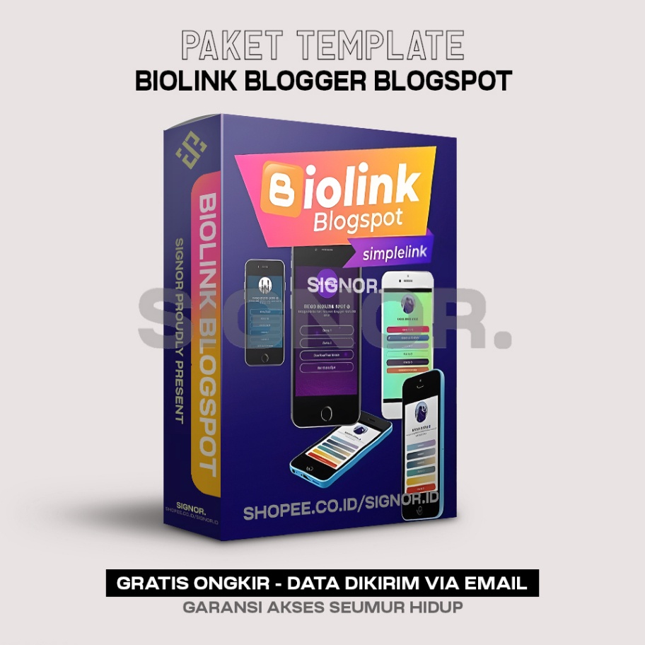 Hematnya Bikin Terkagetkaget BiolinkSpot Premium Blogspot  Solusi Biolink Blogger Sosial Media Tanpa
