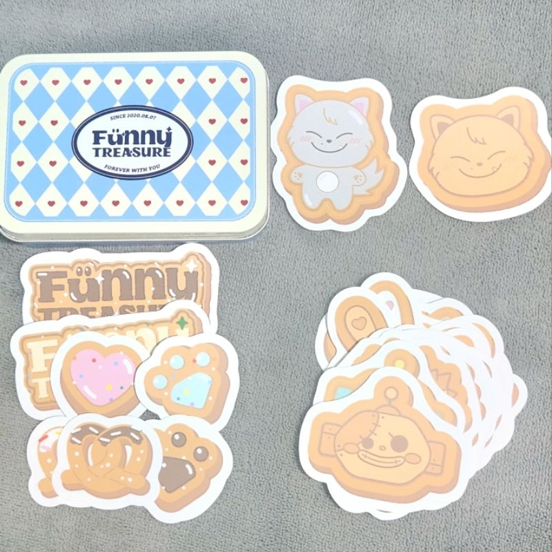 [SHARING] TREASURE Sticker set / Tin case Official from Funny TREASURE 2nd MD yoshi junkyu haruto ye
