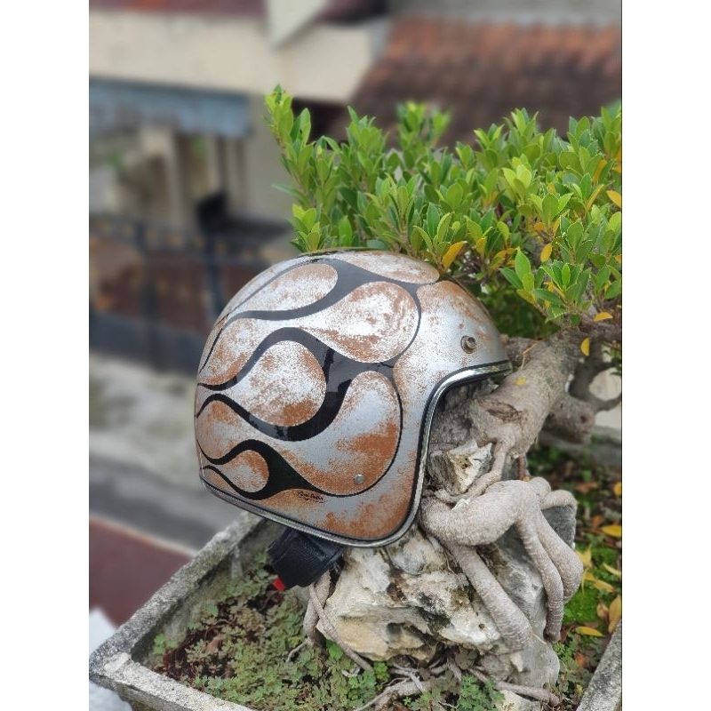 HELM SLIMHEAD 500TX PATINA STYLE FLAME