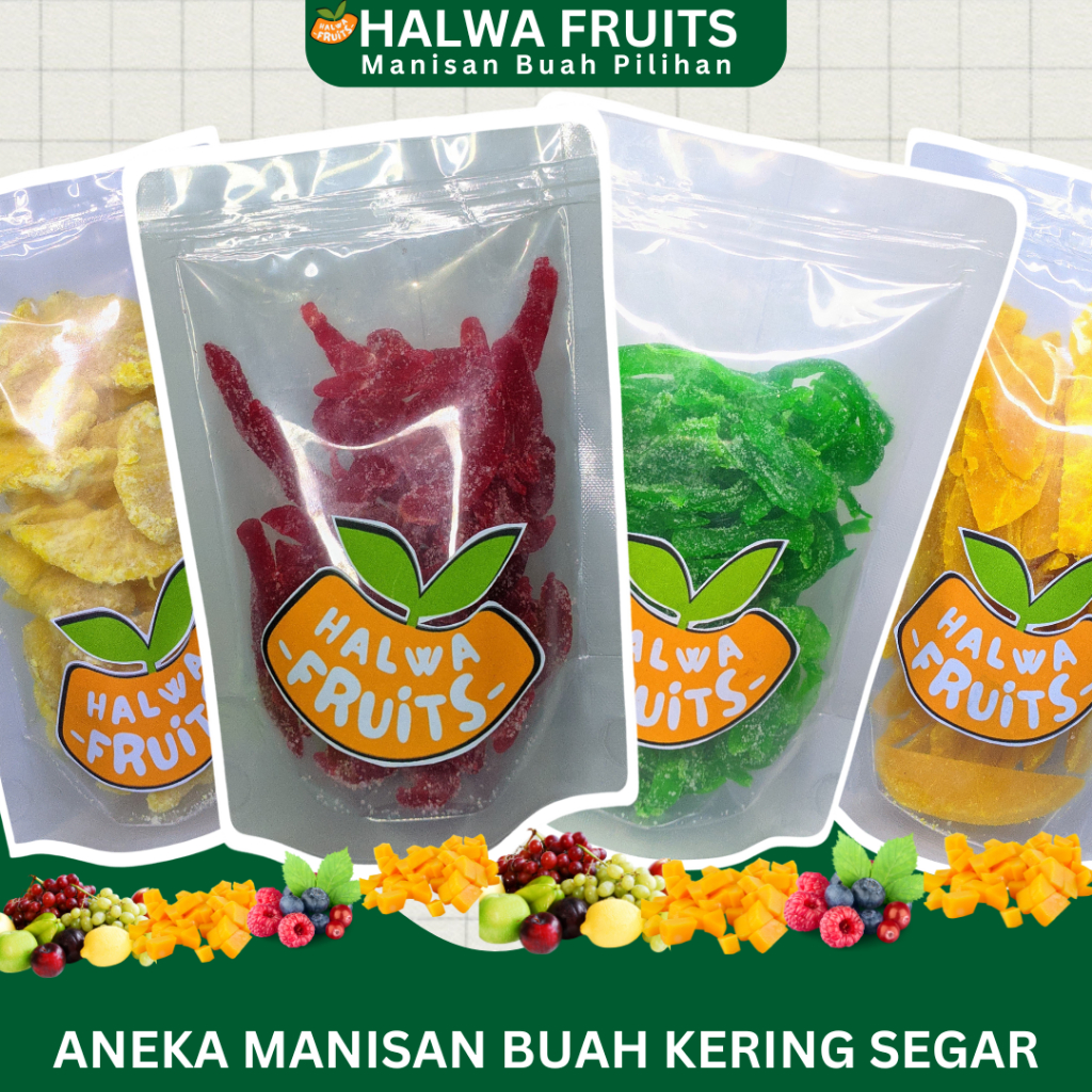 

Aneka Manisan Buah Kering Kemasan 200g