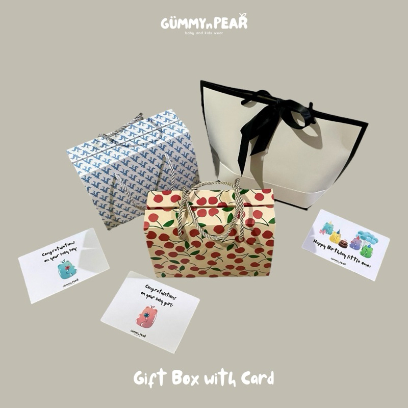 

Gift Bag with Card | Kotak Kado | Paper Bag | Birthday card | Congrats card