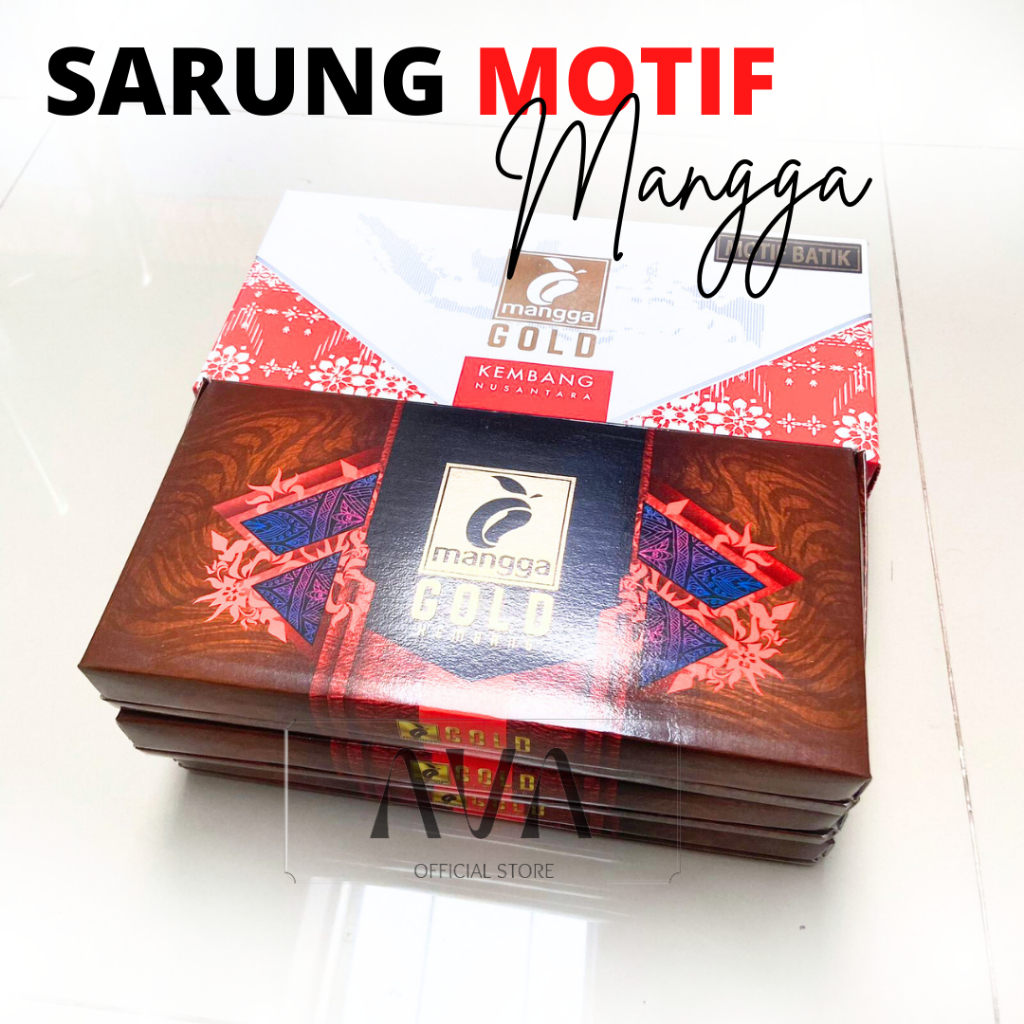 Sarung Mangga Gold Kembang / Sarung Mangga Dewasa Motif / Sarung Mangga Tenun Grosir & Ecer / Sarung