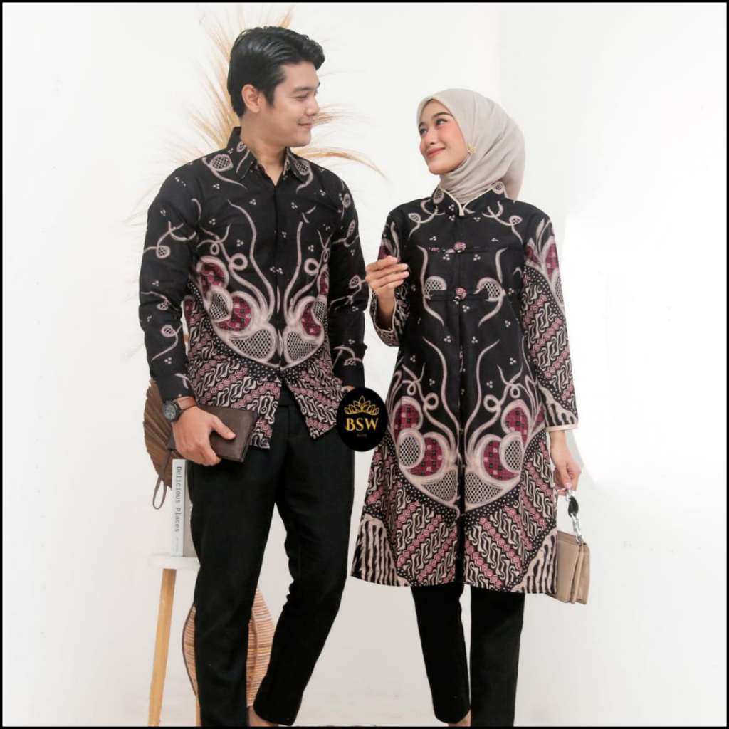 Batik Tunik Couple | Batik Couple Modern | Baju Batik Couple | Batik Tunik Couple