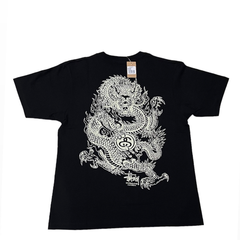 STUSSY DRAGON TEE BLACK