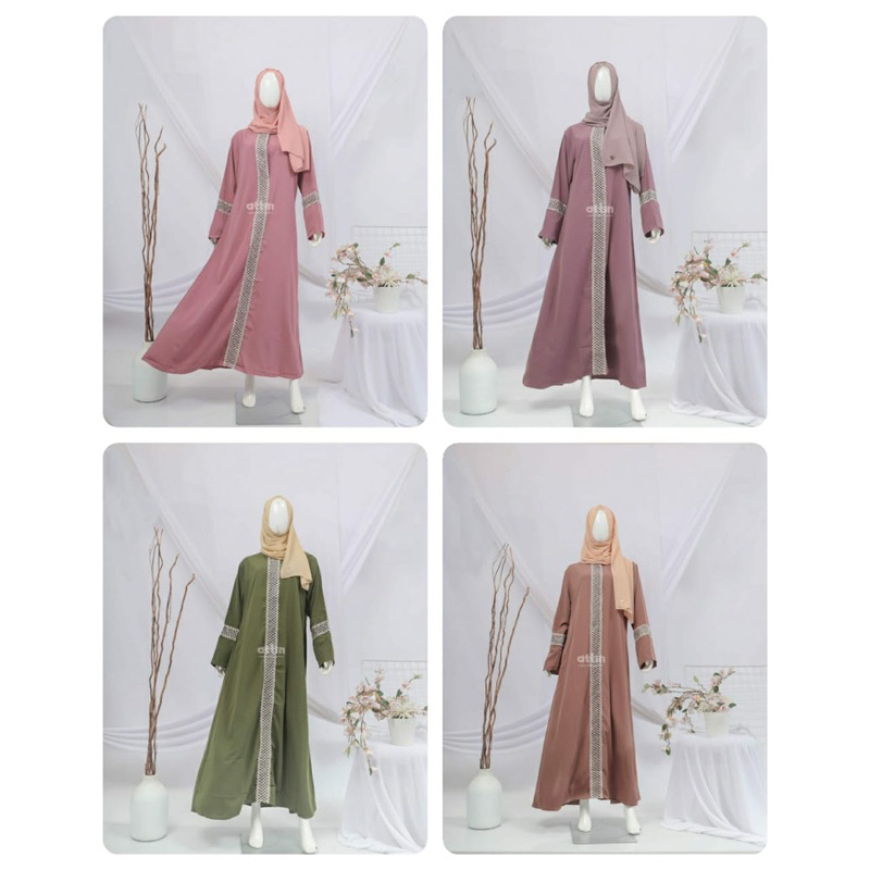Raudhah Reena Sahara Dress SALE HARTA KARUN ready Stock siap kirim Dress Gamis Remaja Busui Syari By