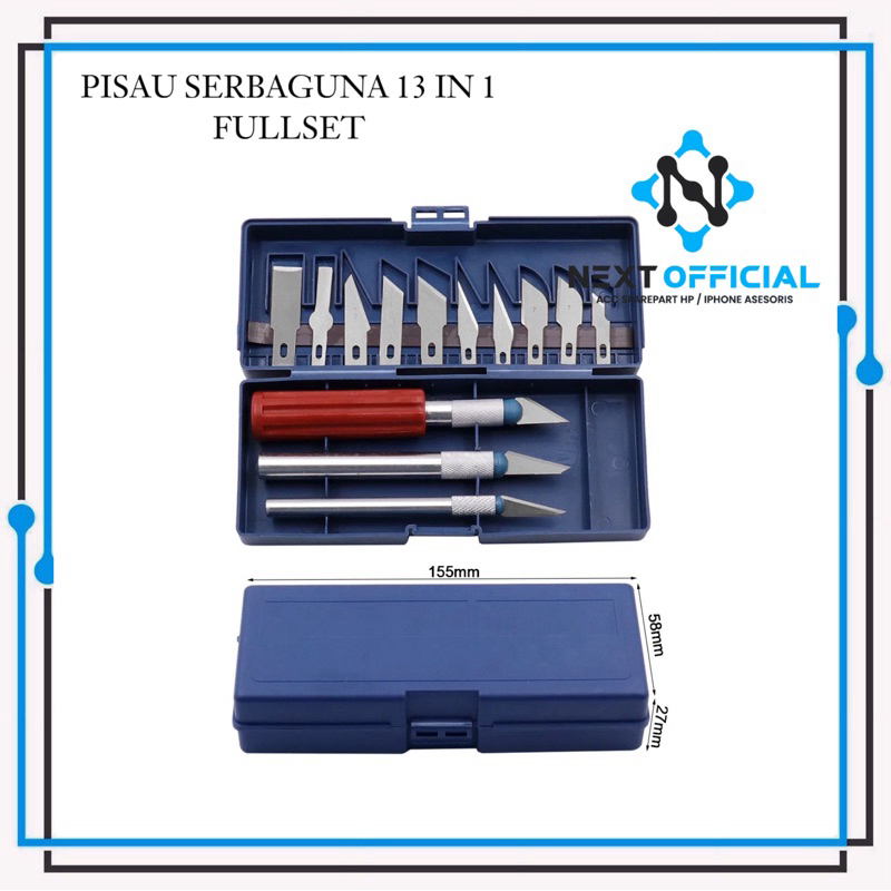 

Pisau Serbaguna 1 Set 13 IN 1 Pisau Cutter Cutting