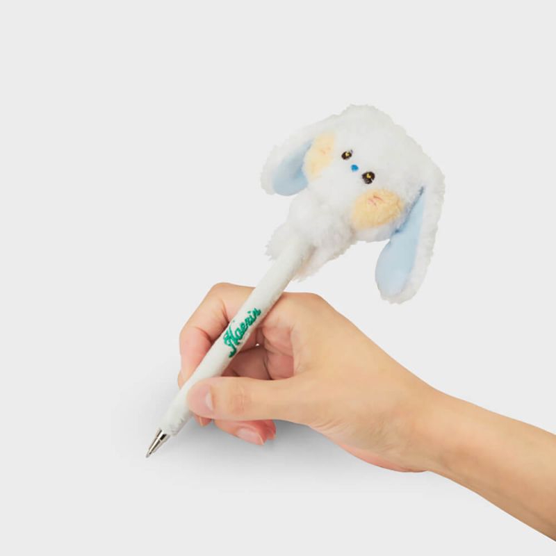 

NJ_23 MININI RABBIT PLUSH PEN _WH