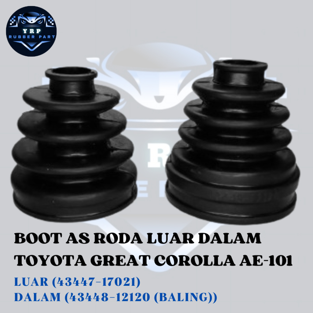 Karet Boot As Roda CV Joint LUAR DALAM GREAT COROLLA ALL NEW AE-101 AE-111 AE-112