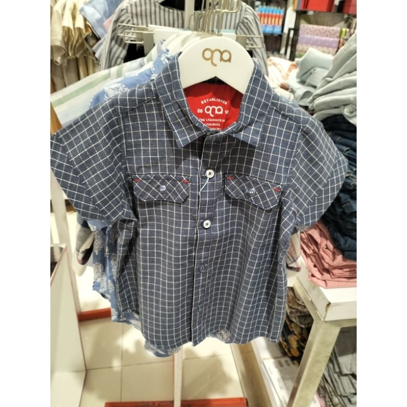 QNA Baju Kemeja Lengan Pendek Anak Laki Laki Original